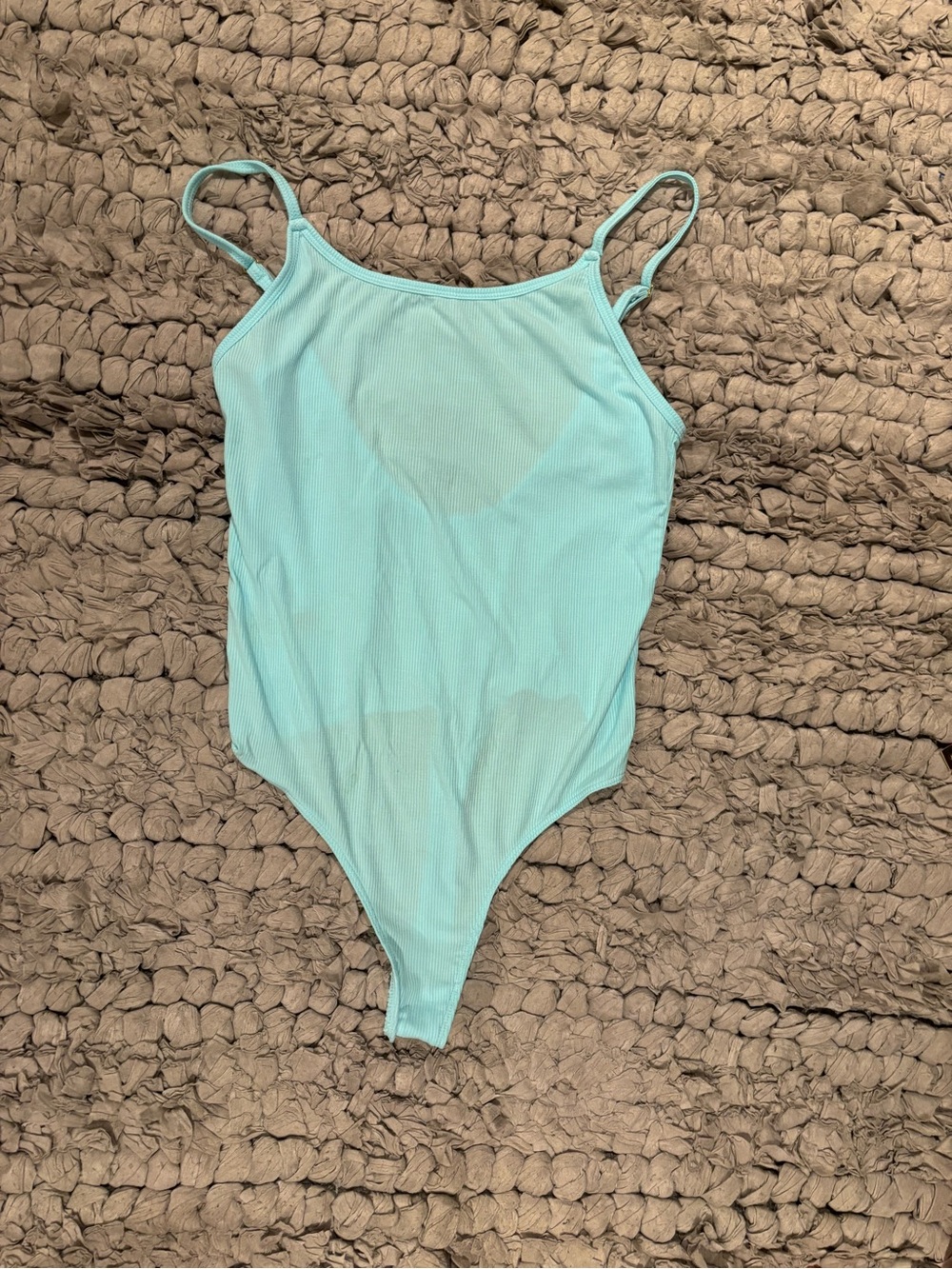 Honeydew Intimates Mint Blue Ribbed Bodysuit